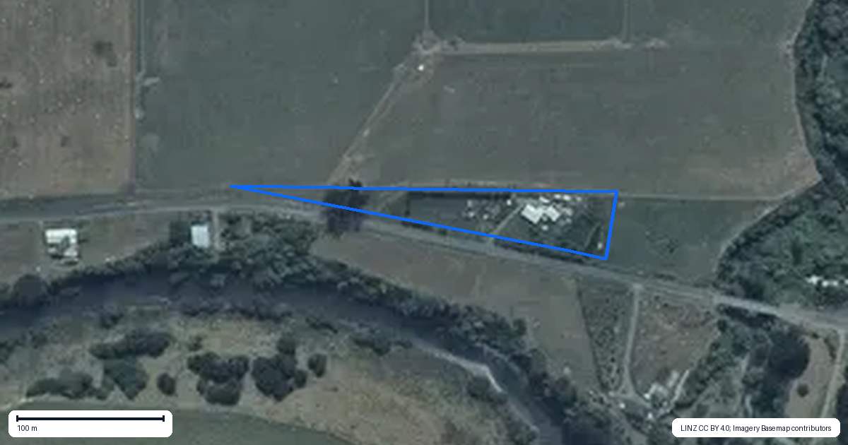 Property context map for 60 Thompsons Road, Pahiatua
