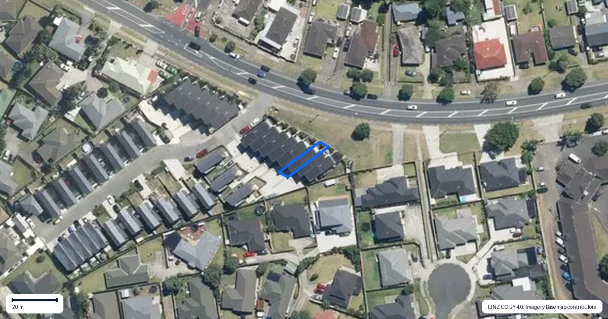 Property context map for 632A Massey Road, Mangere, Auckland