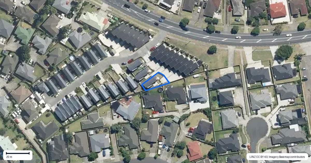 Property context map for 2C Otaimako Place, Mangere, Auckland