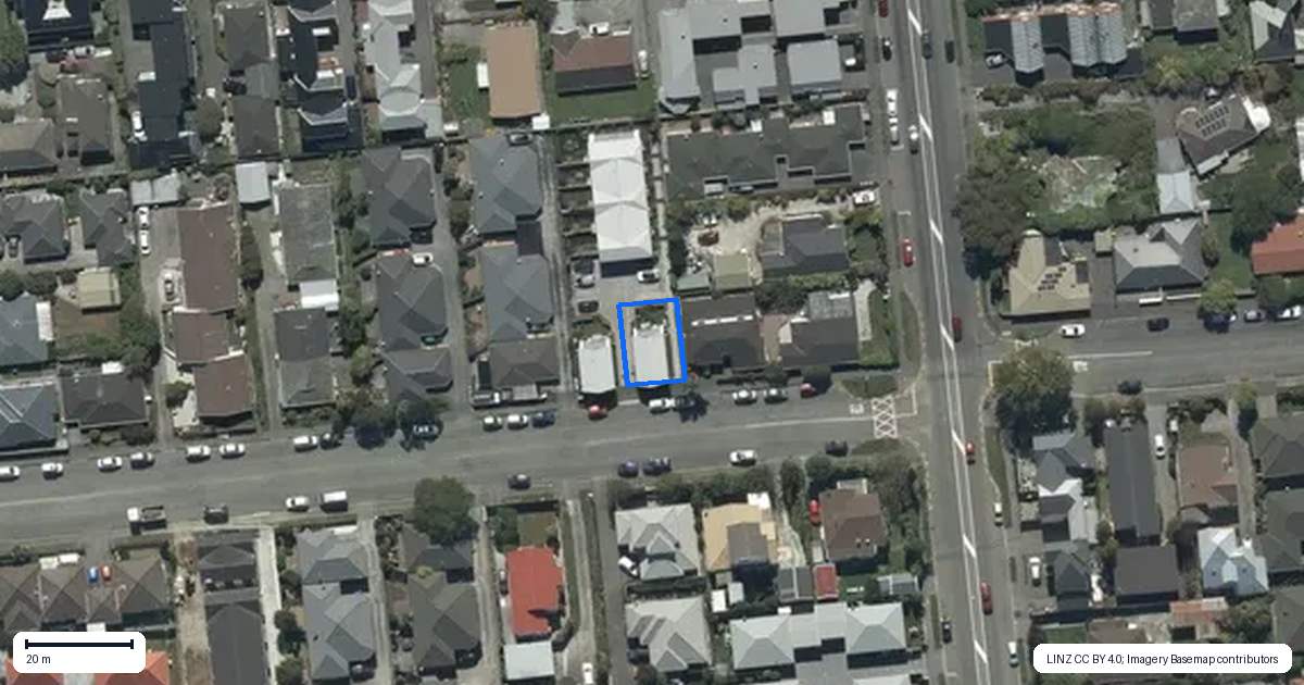 Property context map for 1/88 Peverel Street, Riccarton, Christchurch