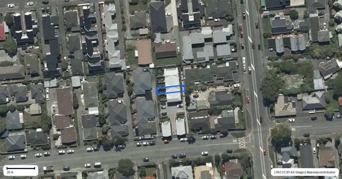 Property context map for 4/88 Peverel Street, Riccarton, Christchurch