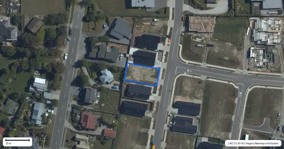 Property context map for 16 Clearview Street, Wanaka