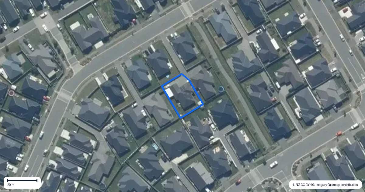 Property context map for 26 Lomu Way, Rolleston