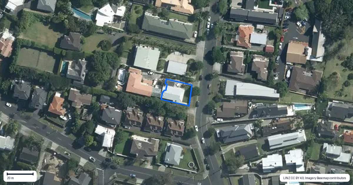 Property context map for 99B Selwyn Avenue, Mission Bay, Auckland