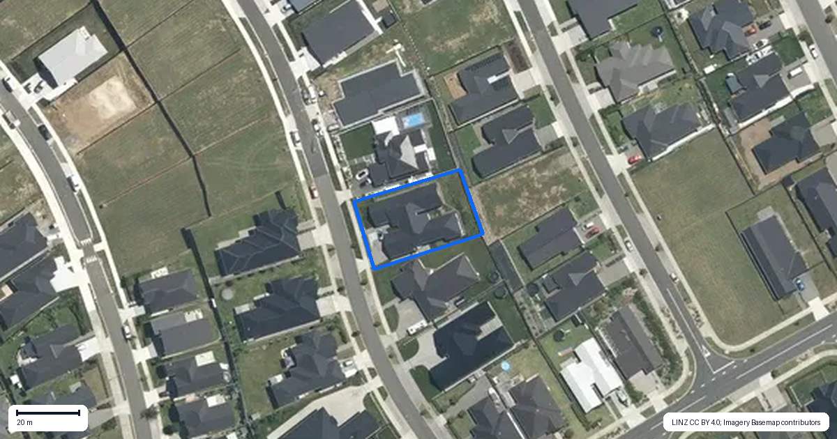 Property context map for 8 Howie Street, Morrinsville