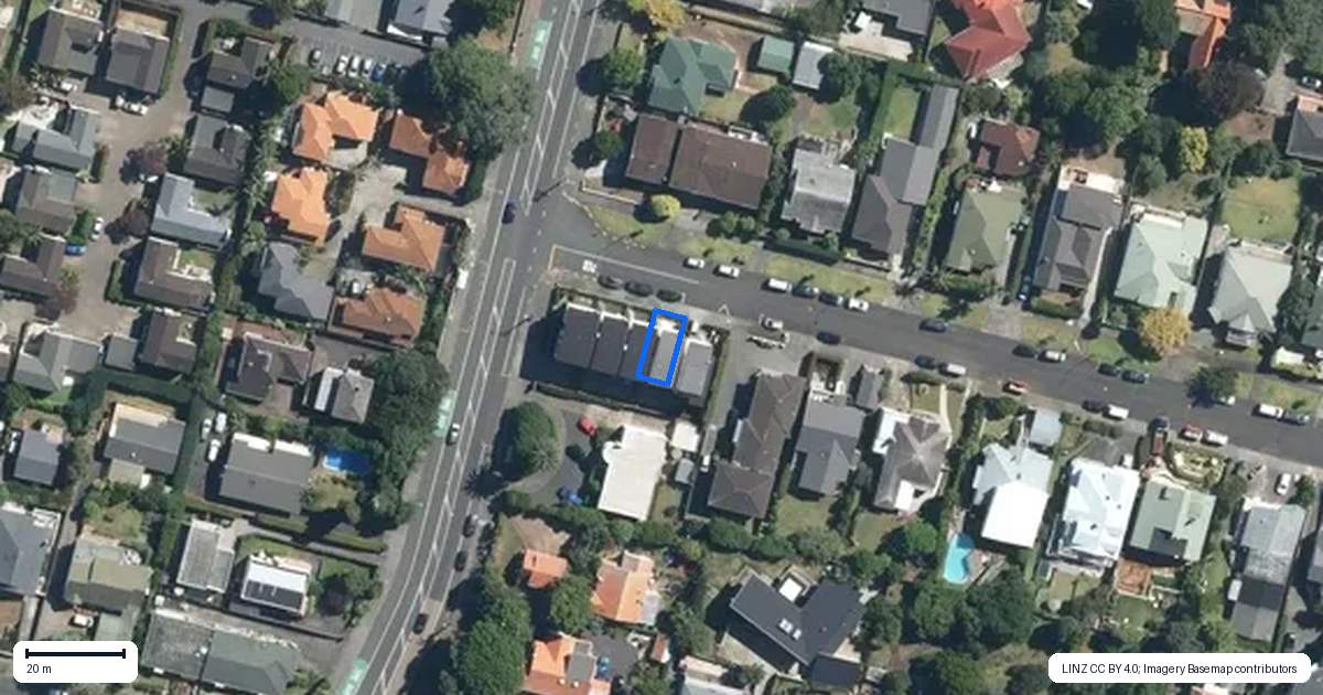 Property context map for 1C Rahiri Road, Mount Eden, Auckland