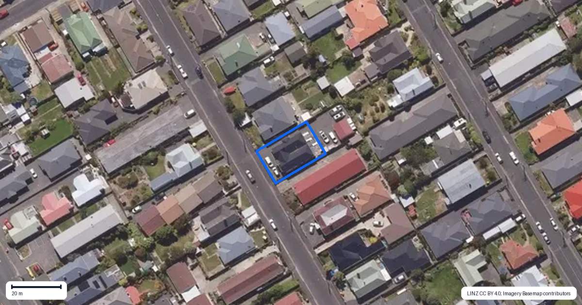Property context map for 37 Grove Street, Saint Kilda, Dunedin