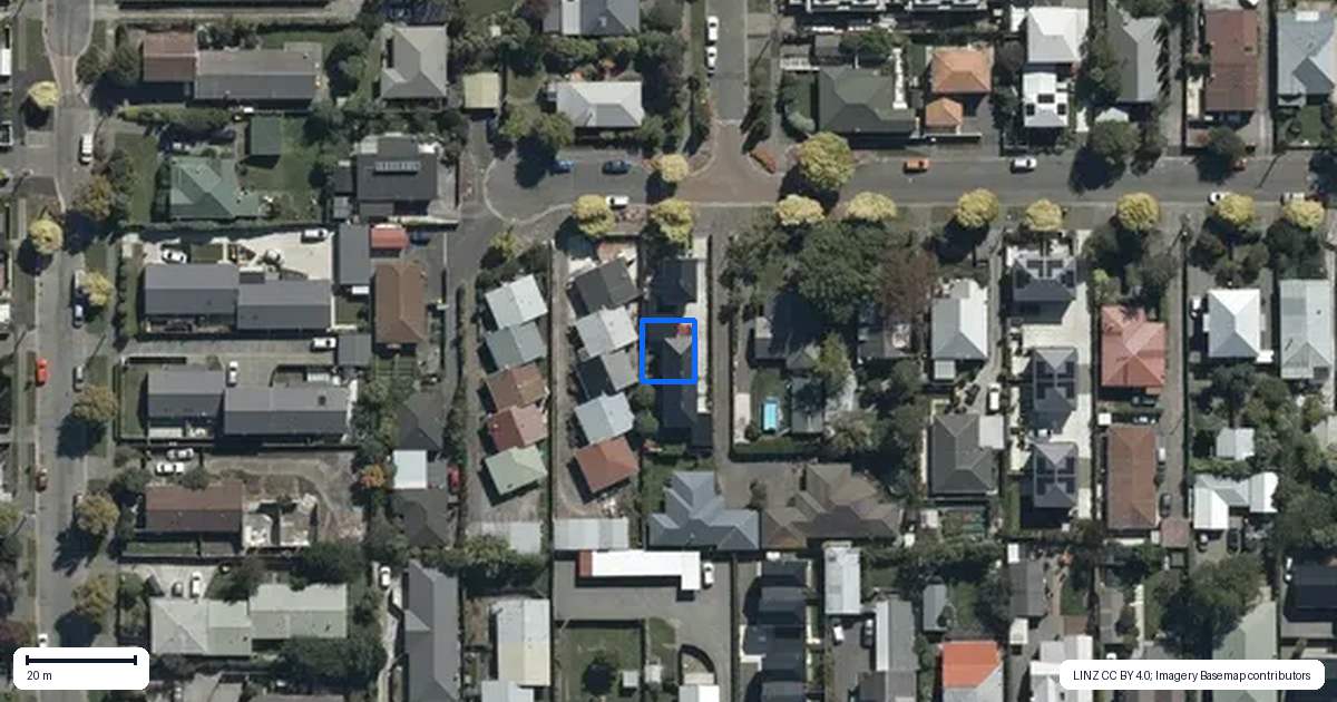 Property context map for 2/8 Hendon Street, Edgeware, Christchurch