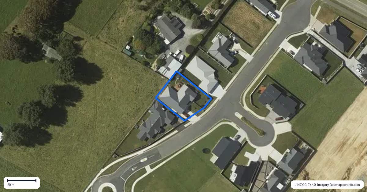 Property context map for 10 Magnolia Place, Levin