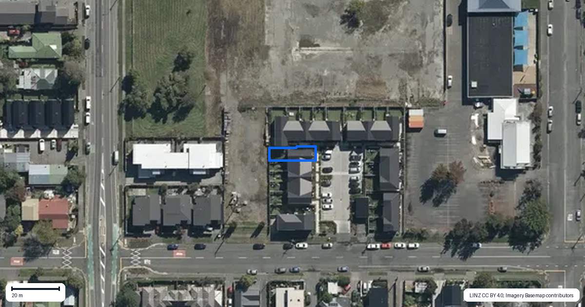 Property context map for 5/105 Purchas Street, Edgeware, Christchurch