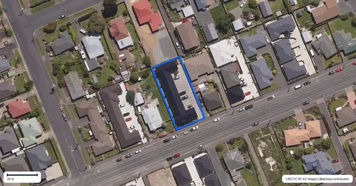 Property context map for 3/103 Factory Road, Mosgiel