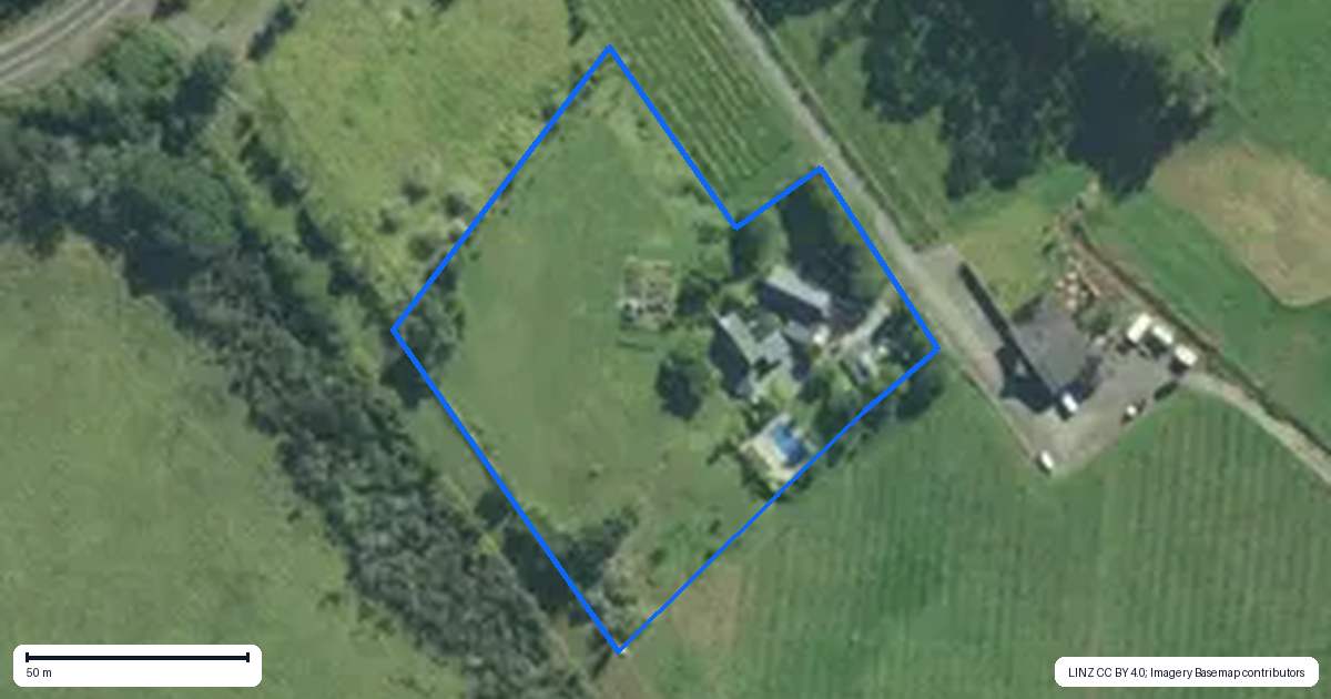 Property context map for 165B Waimate North Road, Kerikeri