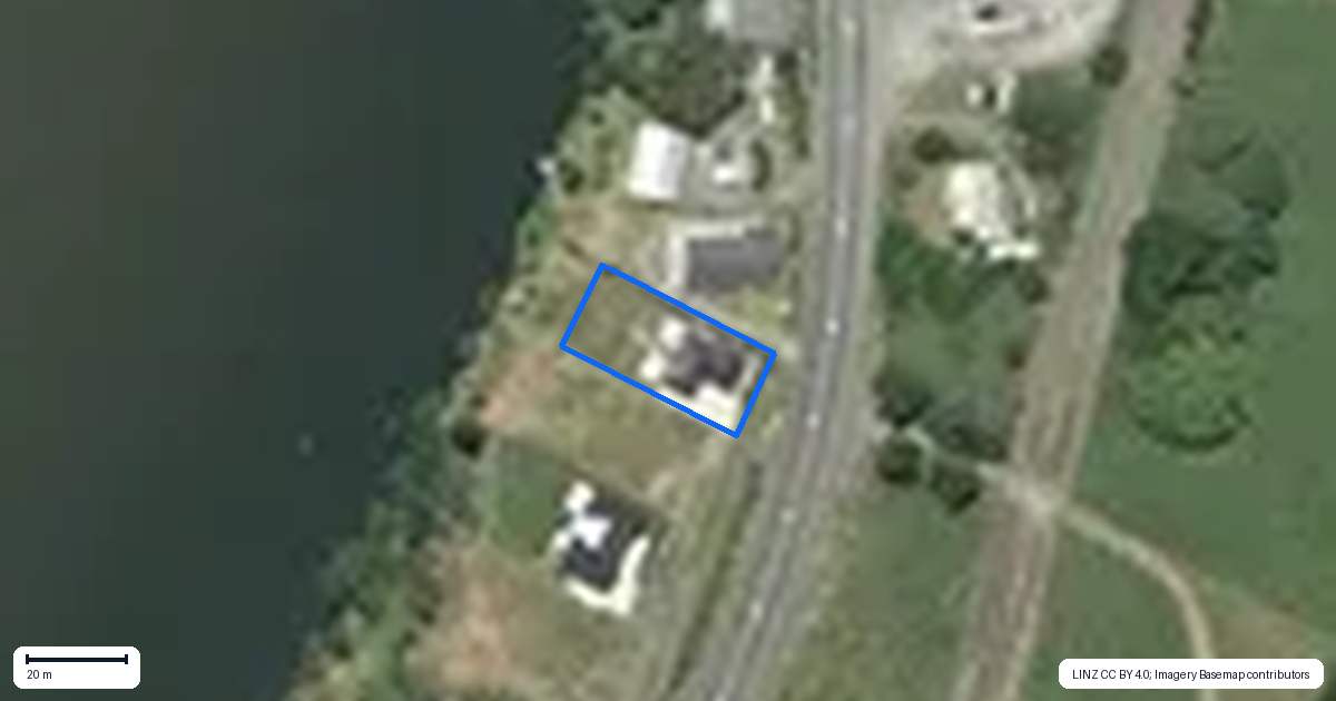 Property context map for 92 Great South Road, Taupiri