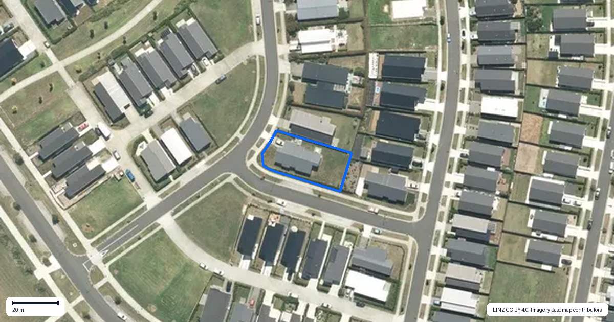 Property context map for 6 Crake Street, Te Kauwhata
