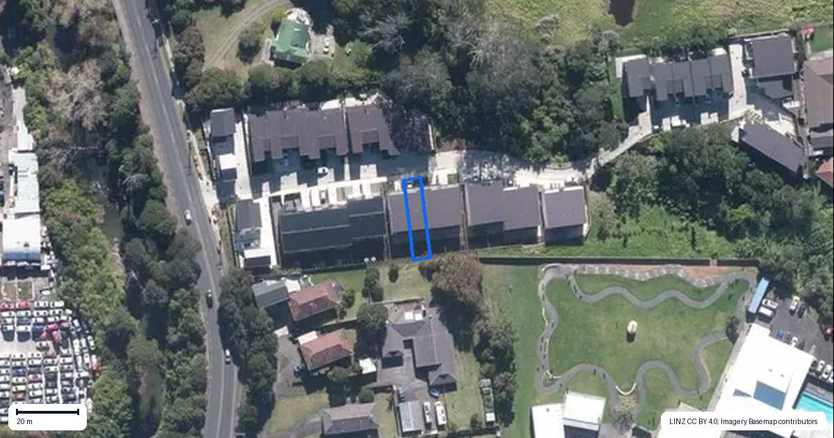 Property context map for 19 Korokio Lane, Henderson, Auckland