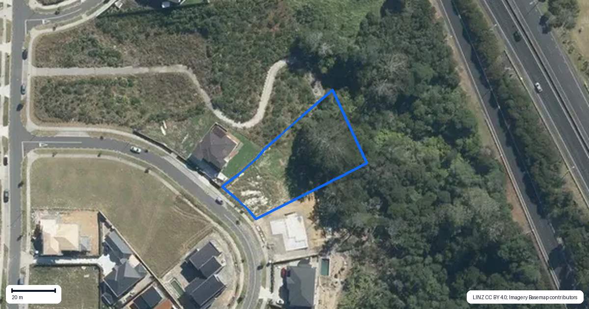Property context map for 126 Kewa Road, Albany Heights, Auckland