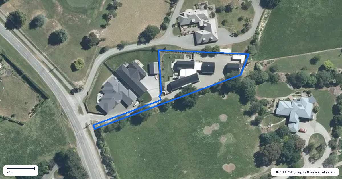 Property context map for 167 Gleniti Road, Gleniti, Timaru