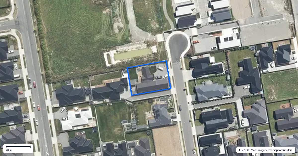 Property context map for 9 Oakville Close, Rangiora