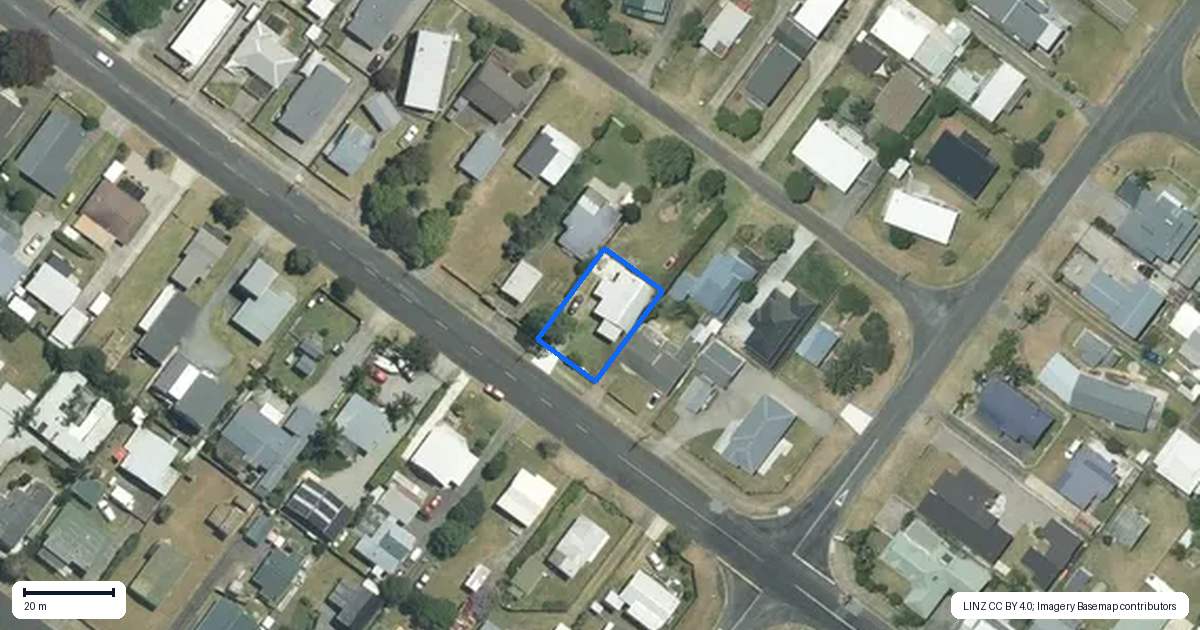 Property context map for 204 Hetherington Road, Whangamata