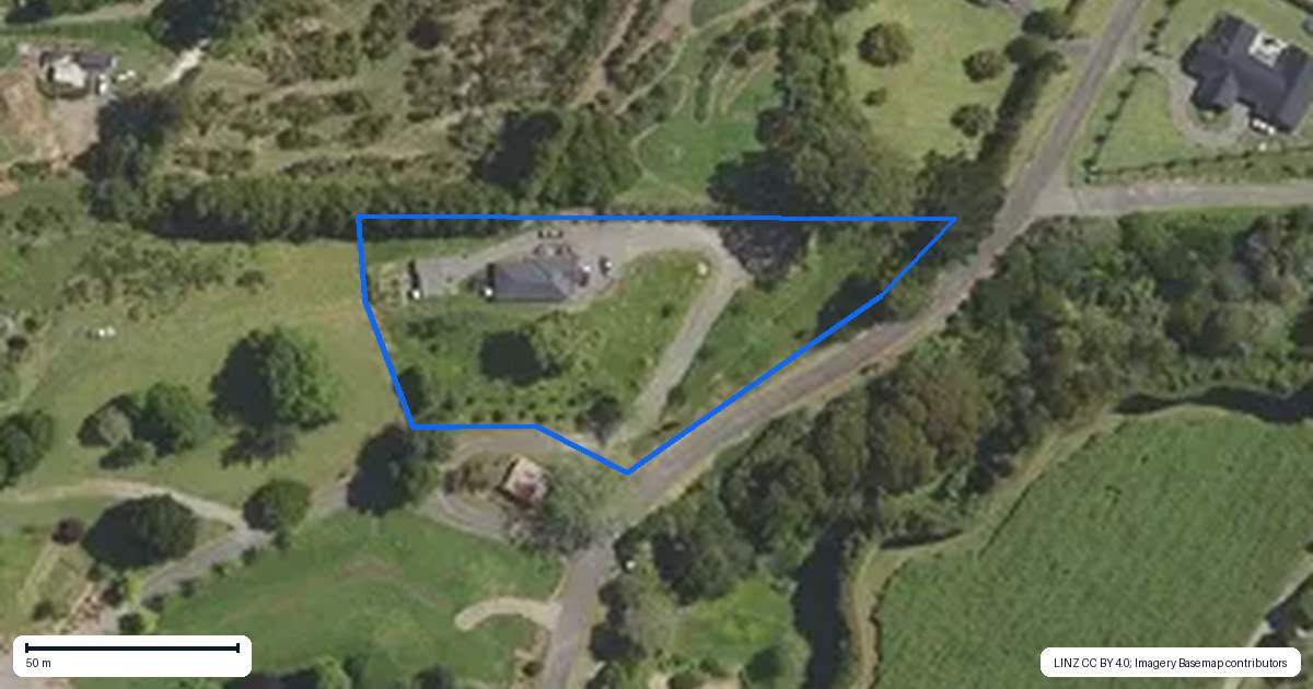 Property context map for 86A Te Puna Quarry Road, Minden