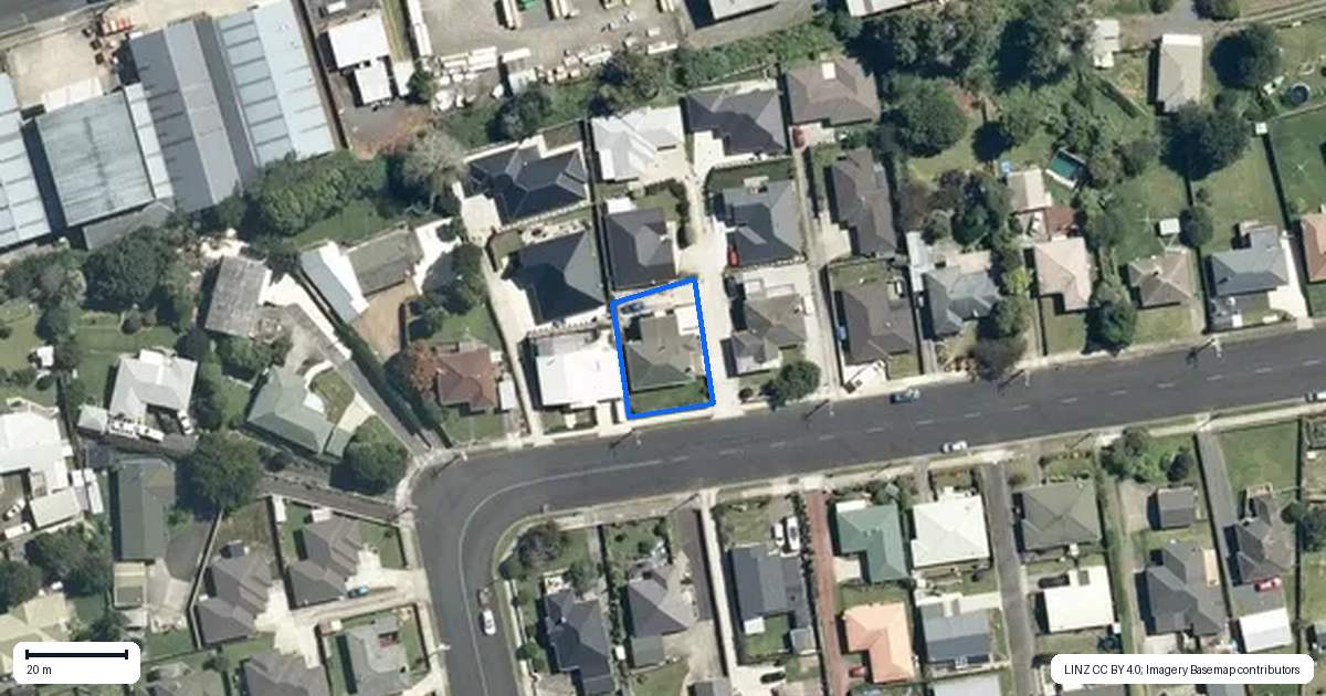 Property context map for 1/491 Mandeno Street, Te Awamutu