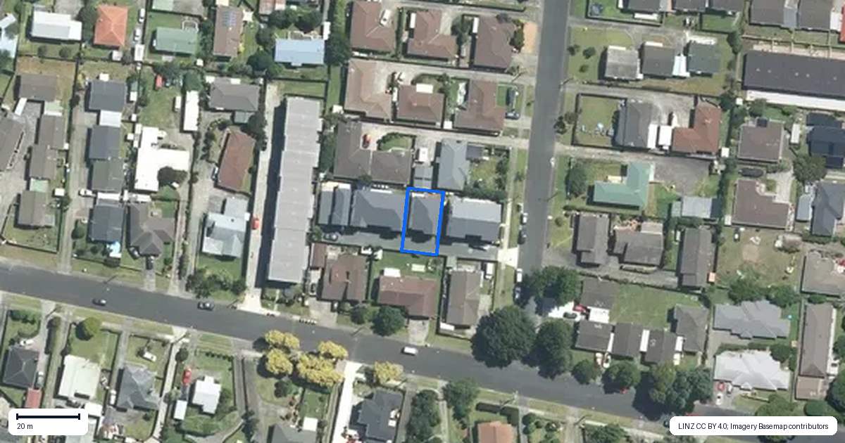 Property context map for 29C Duke Street, Papakura