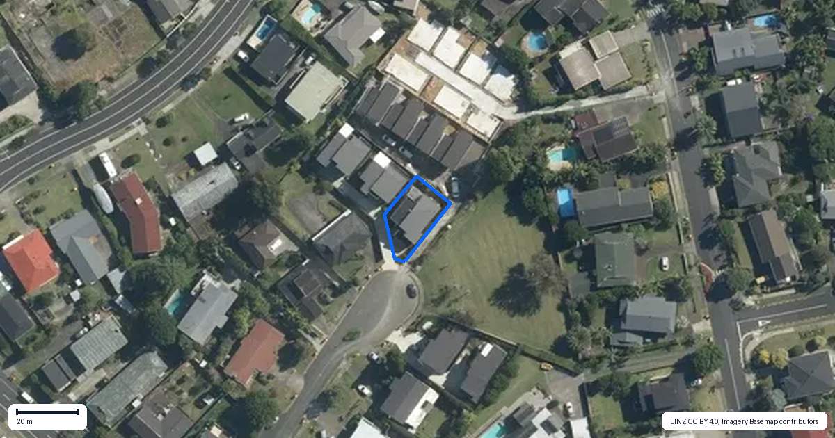 Property context map for 12A Fortyfoot Lane, Sunnyhills, Auckland