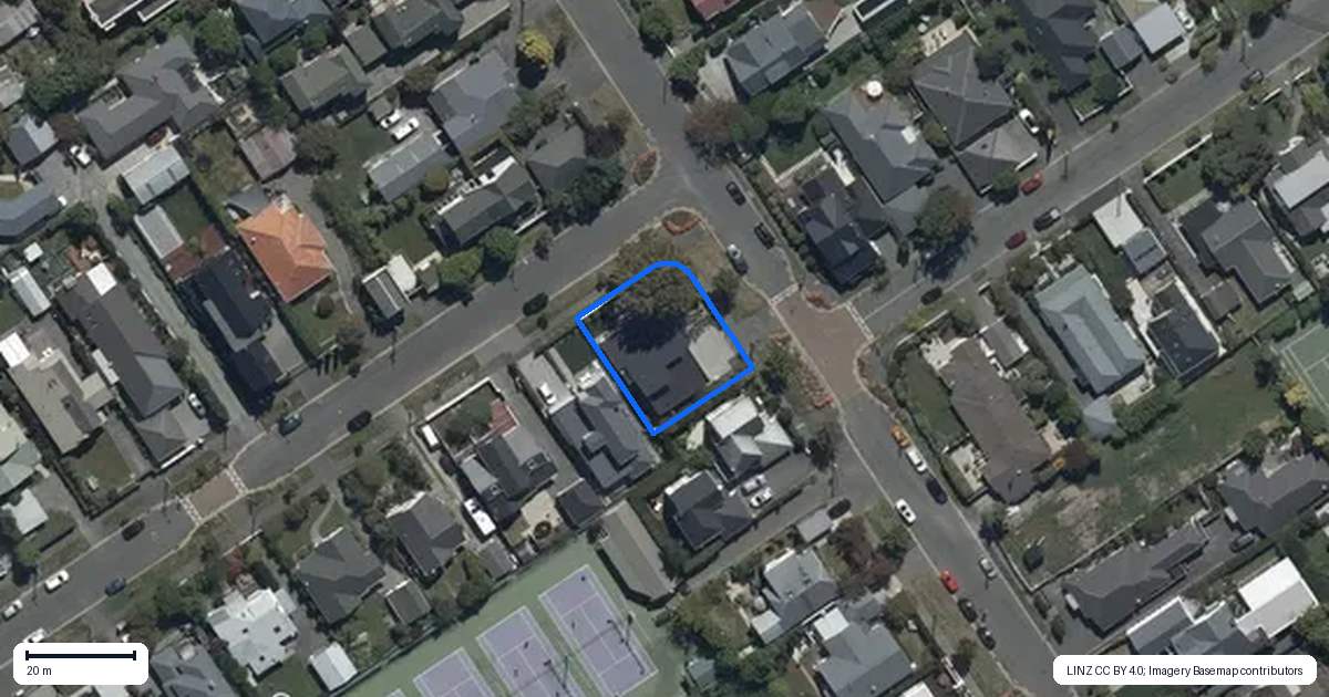 Property context map for 57 Watford Street, Strowan, Christchurch