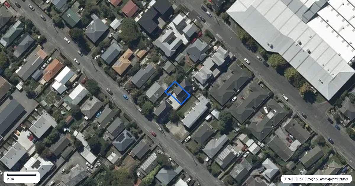 Property context map for 27B Gibbon Street, Sydenham, Christchurch