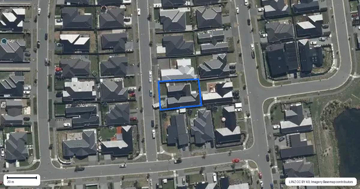 Property context map for 11 Letitia Street, Burwood, Christchurch