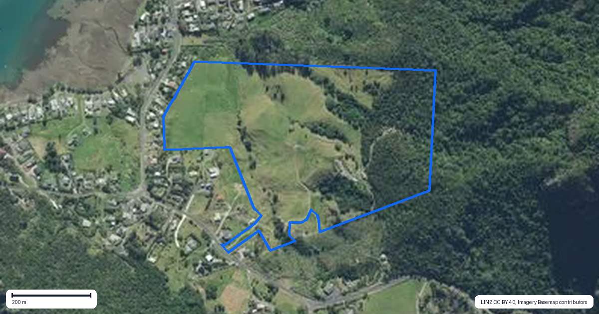 Property context map for 2129D Whangarei Heads Road, Whangarei Heads