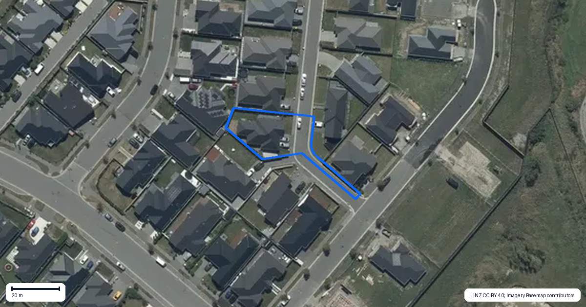 Property context map for 7 Thomas Ellis Lane, Halswell, Christchurch