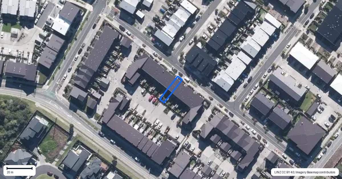 Property context map for 21 David Carnegie Road, Hobsonville, Auckland