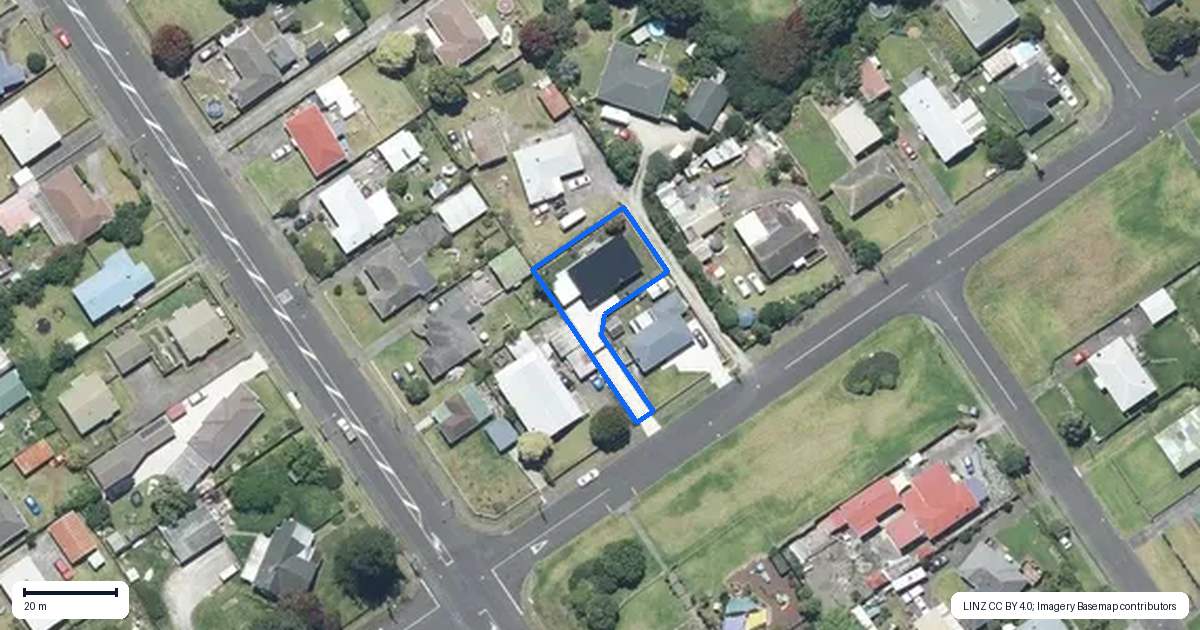 Property context map for 27B Bamber Street, Castlecliff, Whanganui