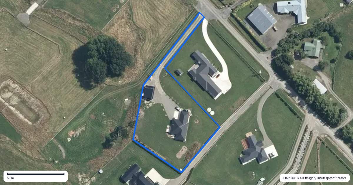 Property context map for 52 Mahua Road, Feilding