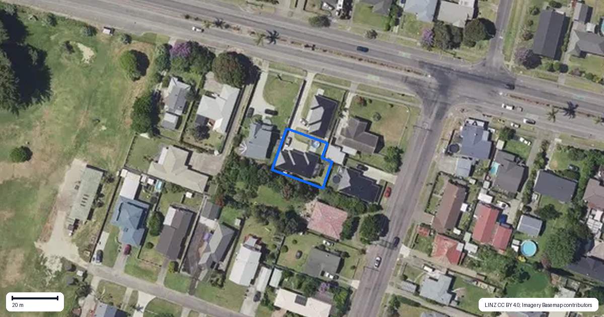 Property context map for 830A Gladstone Road, Te Hapara, Gisborne