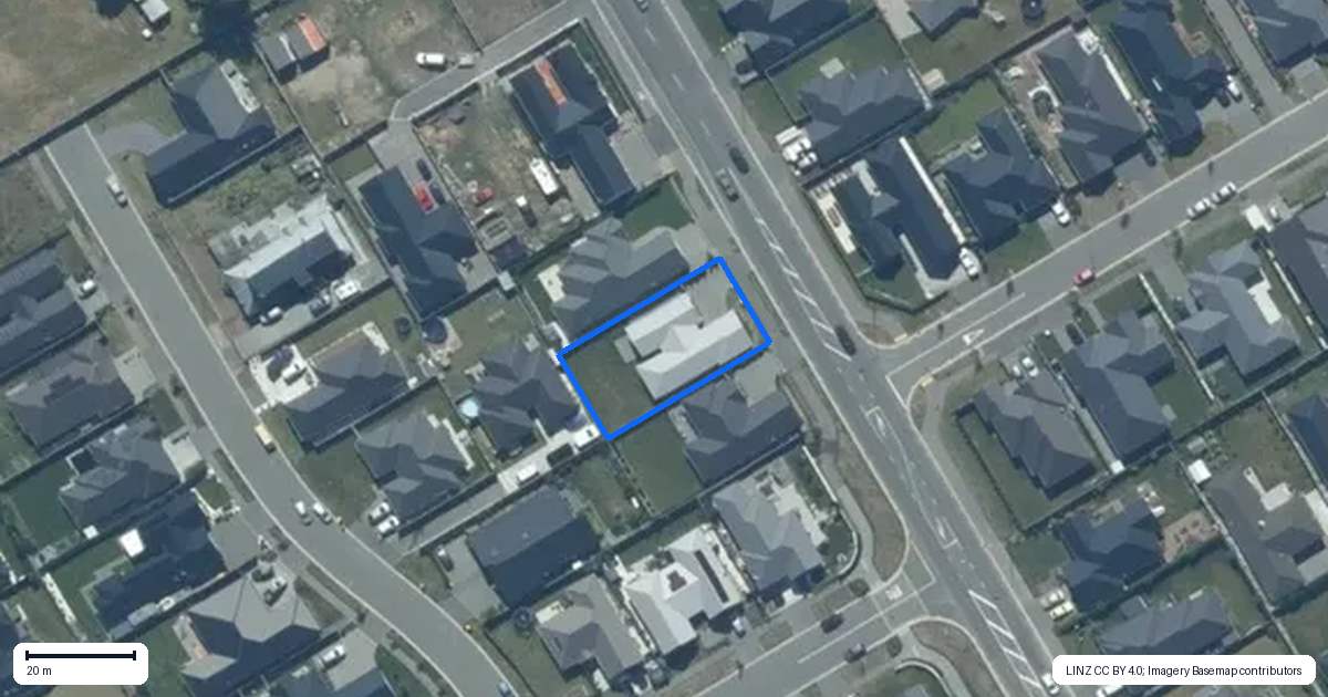 Property context map for 593 Springston Rolleston Road, Rolleston