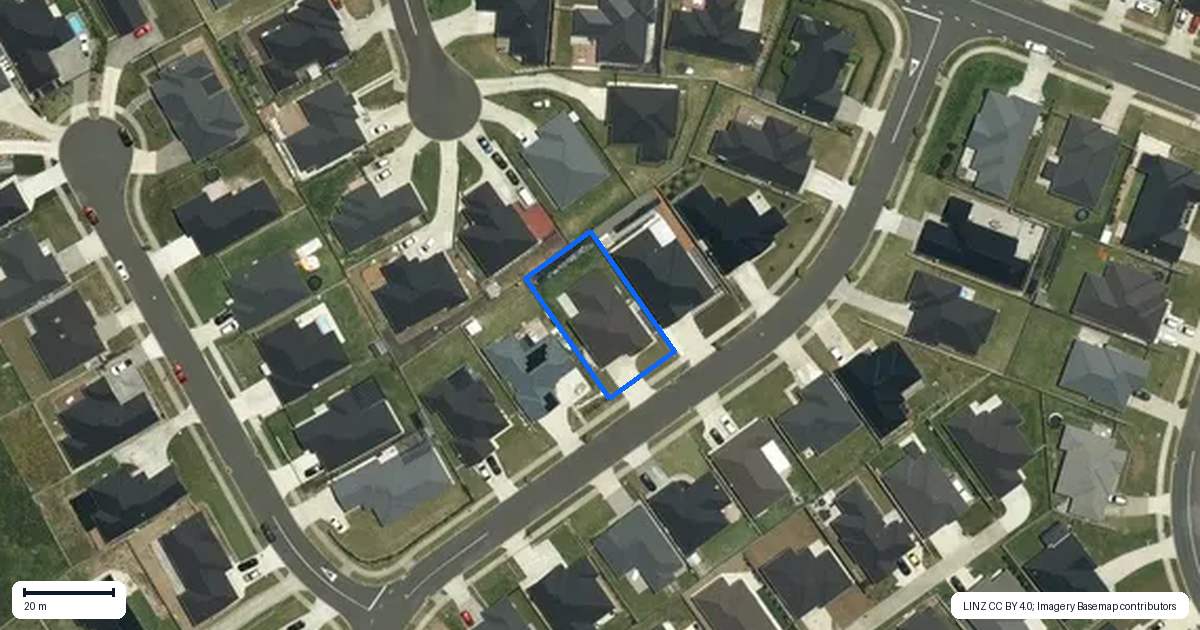 Property context map for 9 Leathem Crescent, Pokeno