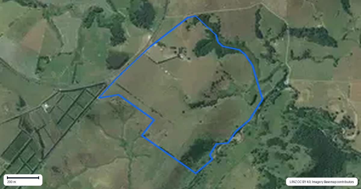 Property context map for 966 Te Ahu Ahu Road, Oromahoe, Haruru
