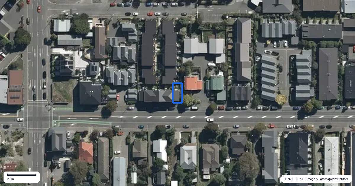 Property context map for 6/245 Kilmore Street, Christchurch Central, Christchurch