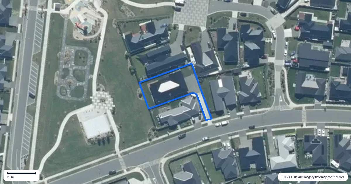 Property context map for 20 Waikirikiri Avenue, Lincoln