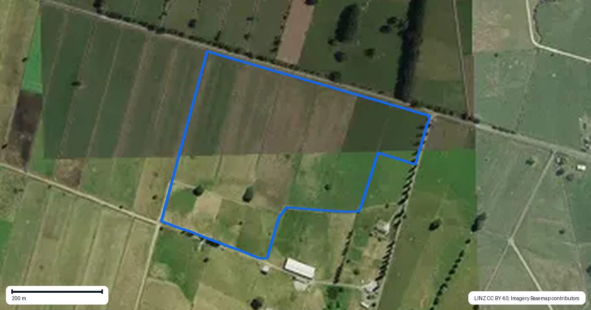 Property context map for 1/69 Douch Road, Ohaupo