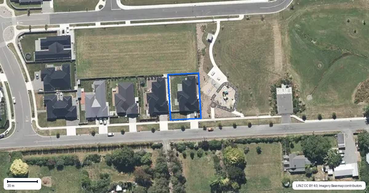 Property context map for 78 Parsonage Road, Woodend
