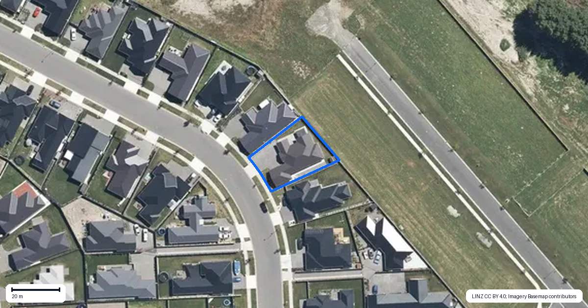 Property context map for 23 McQuillan Avenue, Woodend