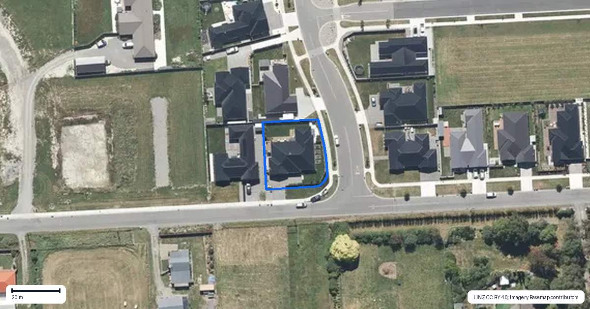 Property context map for 68 Parsonage Road, Woodend