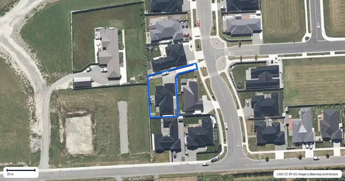 Property context map for 44 McQuillan Avenue, Woodend