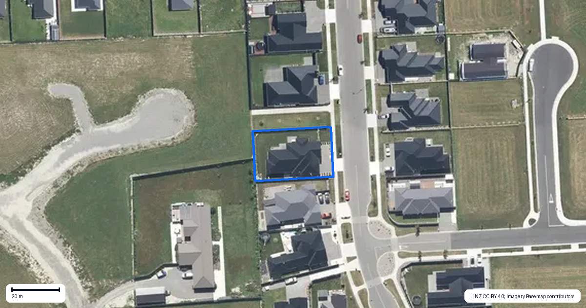 Property context map for 38 McQuillan Avenue, Woodend