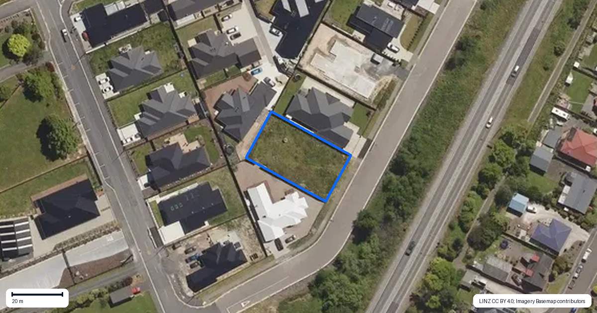 Property context map for 5 Petre Lane, East Taieri, Mosgiel