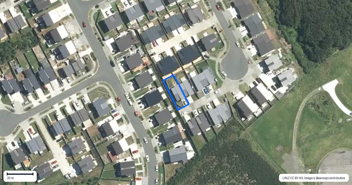 Property context map for 23B Poruru Close, Papakura