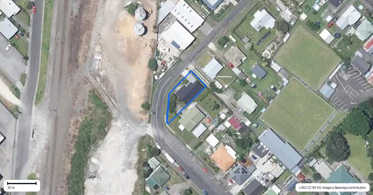 Property context map for 2 Rotherham Street, Aramoho, Whanganui